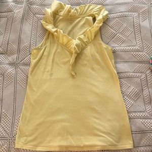 Lilly Pulitzer ruffle yellow tank